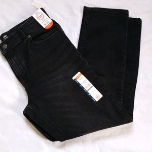 * NWT Wonder Nation Black Slim Fit Adjustable Waist Jean Pants Sz Youth 14 Husky